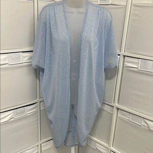Sparkling Light Blue coverup or open lightweight cardigan ✨💙🦋